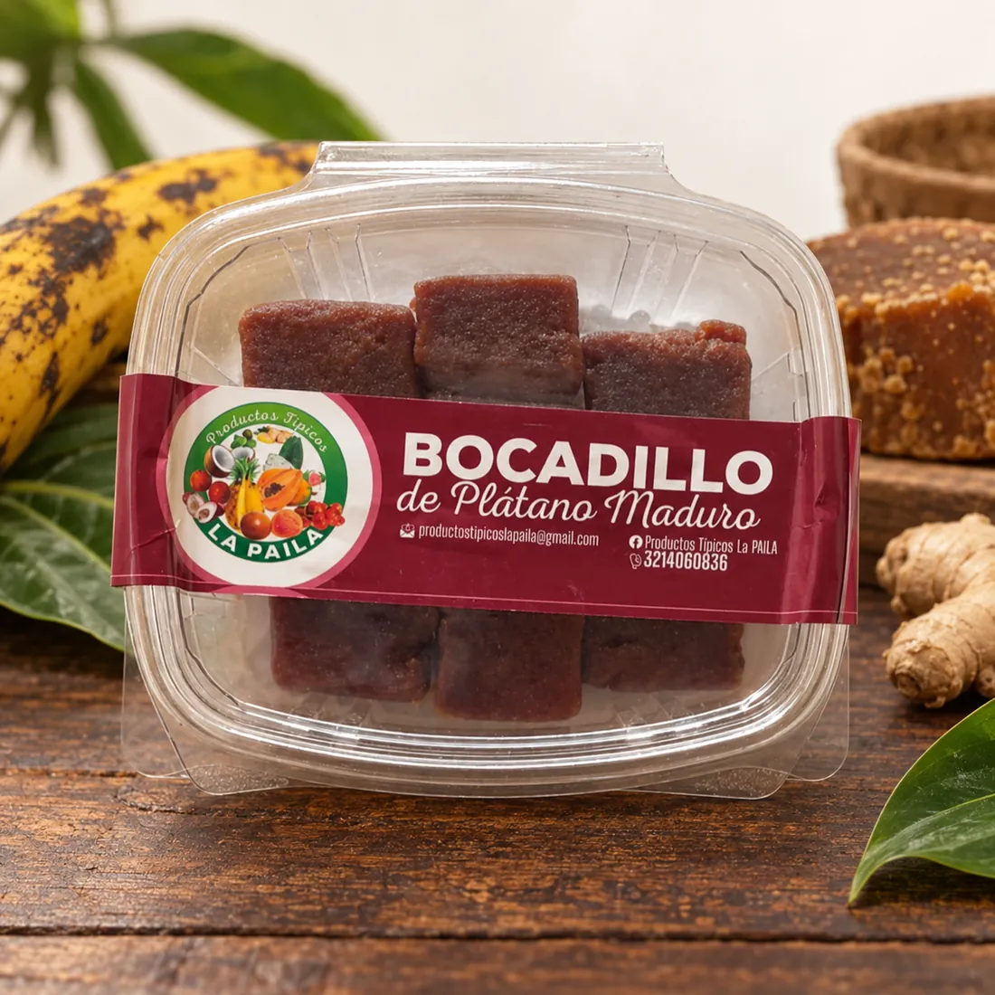 Bocadillo de plátano maduro